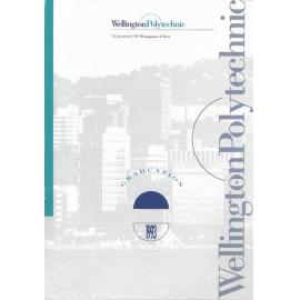 Wellington Polytechnic, Graduation Programme, 1993-05-01