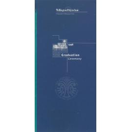 Wellington Polytechnic, Graduation Programme, 1998-06-05