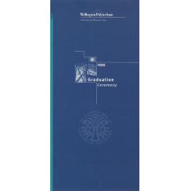 Wellington Polytechnic, Graduation Programme, 1999-05-21