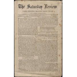 The Saturday review, No. V., Dunedin, Saturday, 19 March 1864