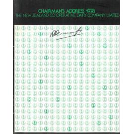 New Zealand Co-operative Dairy Company; Limited. Chairman's Address; 1978