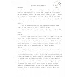 Report of Massey University, 1977