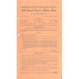 Whangaroa Co-operative Dairy Company Limited. Annual Report and Balance Sheet for the year ended 31 May 1956