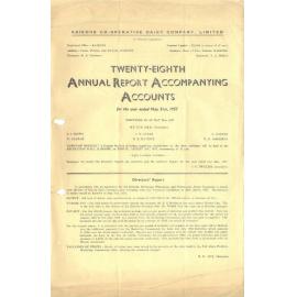 Kaikohe Co-operative Dairy Company Limited. Annual Report and Accompanying Accounts for the year ended 31 May 1957