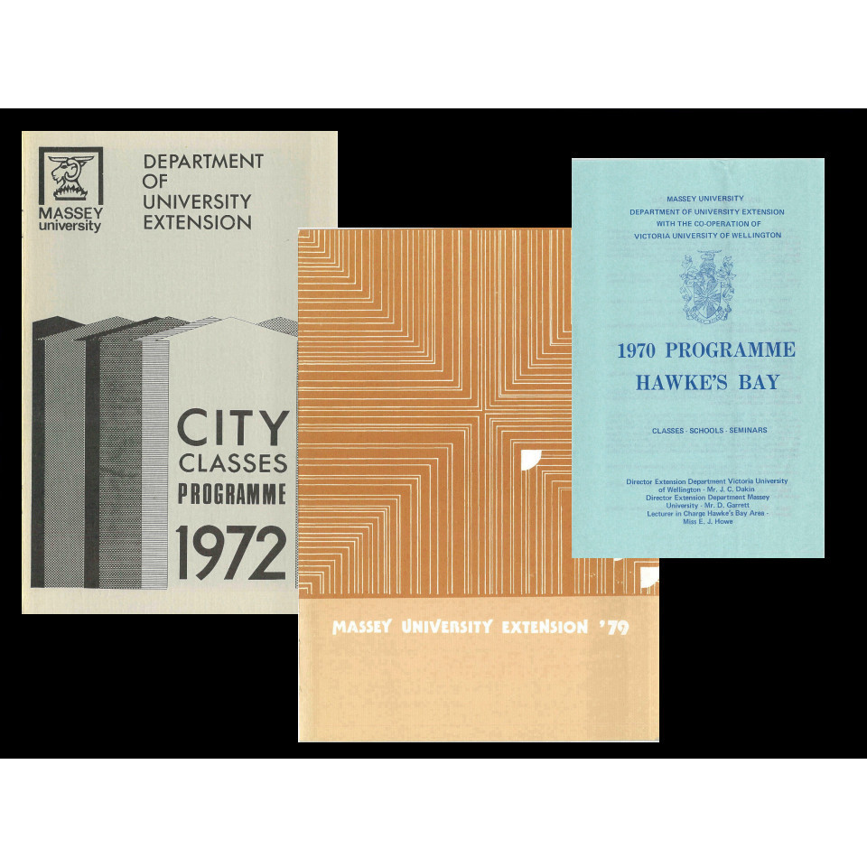 Massey University Department of University Extension course booklets