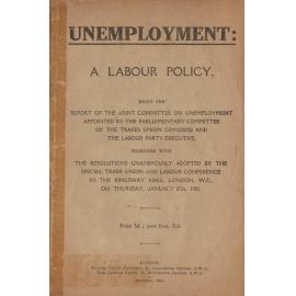 Unemployment: a Labour policy