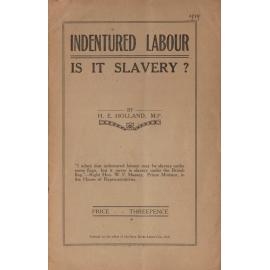 Indentured labour: is it slavery?