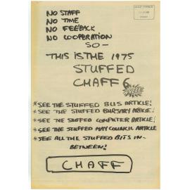 Chaff, Issue 6, 1975-06-05