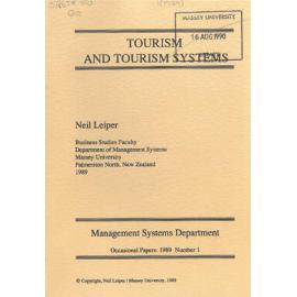 Tourism and tourism systems, 1989