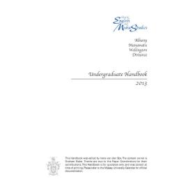 Undergraduate Handbook of the School of English and Media Studies, 2013