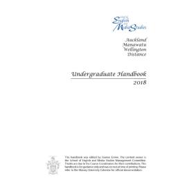 Undergraduate Handbook of the School of English and Media Studies, 2018