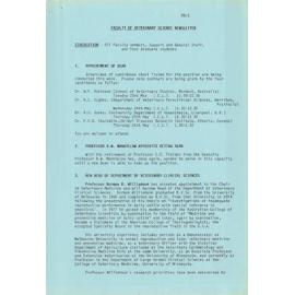 Faculty of Veterinary Science Newsletter, 23 May 1989