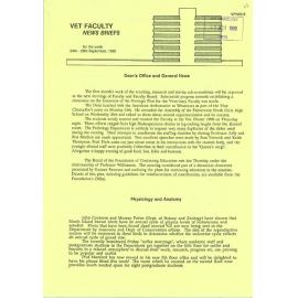 Vet Faculty News Briefs, 24-28 September 1990