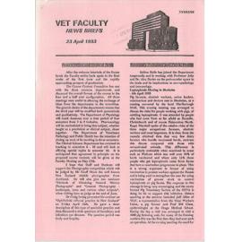 Vet Faculty News Briefs, 23 April 1993