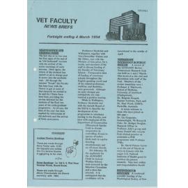 Vet Faculty News Briefs, 4 March 1994