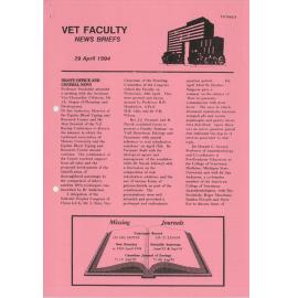 Vet Faculty News Briefs, 29 April 1994