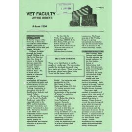 Vet Faculty News Briefs, 3 June 1994
