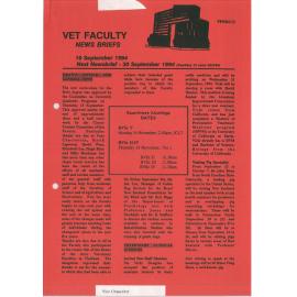 Vet Faculty News Briefs, 16 September 1994