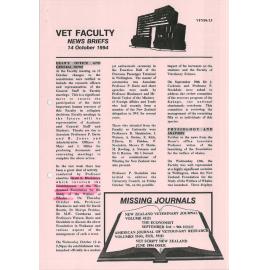 Vet Faculty News Briefs, 14 October 1994