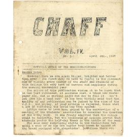 Chaff, 4(1), 1937-04-06