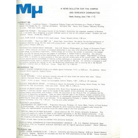 MU, 11 June 1972