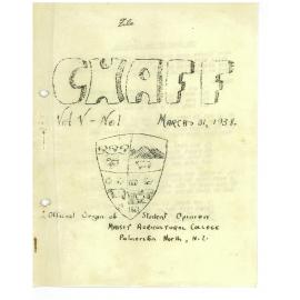 Chaff, 5(1), 1938-03-31 