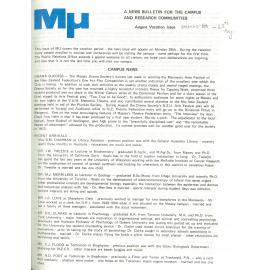 MU, 27 August 1972