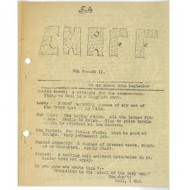 Chaff, 5(2), 1938-09-30