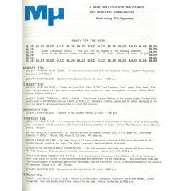 MU, 17 September 1972