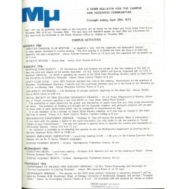 MU, 29 April 1973