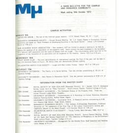 MU, 14 October 1973