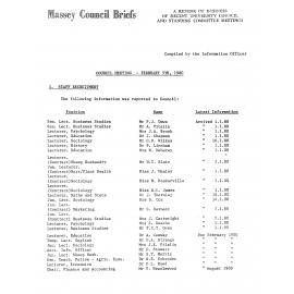Council Briefs, 1980-02-05