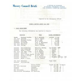 Council Briefs, 1980-08-06