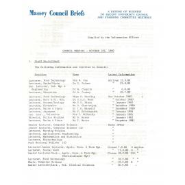 Council Briefs, 1980-10-01