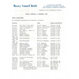 Council Briefs, 1983-02-09