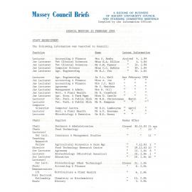 Council Briefs, 1984-02-10