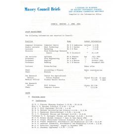 Council Briefs, 1984-06-01
