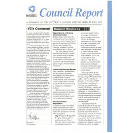 Council Report, 1993-07-23