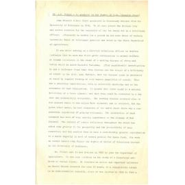 Honorary doctorate citation, John Francis Filmer, 1968