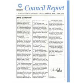 Council Report, 1994-04-08