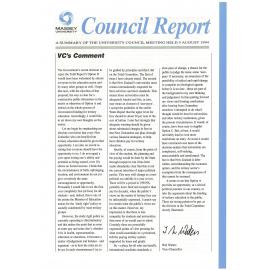 Council Report, 1994-08-05