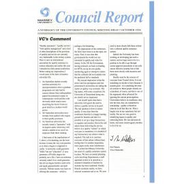 Council Report, 1994-10-07