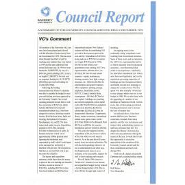 Council Report, 1994-12-02