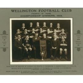 Ira Cunningham, Wellington Football Club Fourth "A" Team Championship Winners, 1924