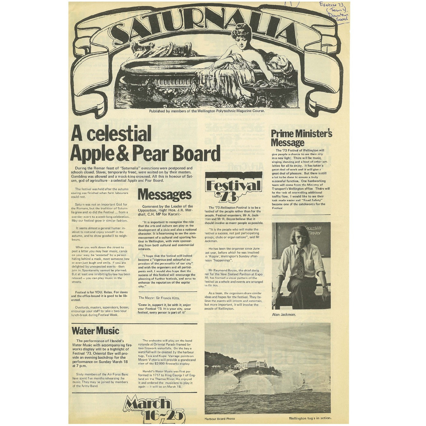 Wellington Polytechnic newspapers/magazines created by Journalism students