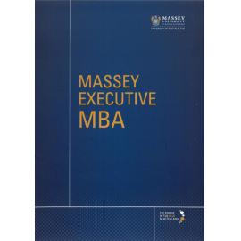 Brochure: Massey Executive MBA, circa 2010
