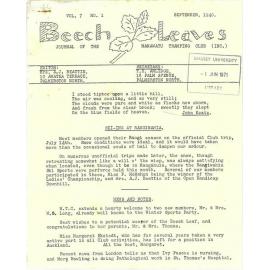 Beech Leaves, v. 7, n. 1, September 1940