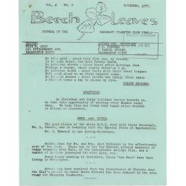 Beech Leaves, v. 6, no. 2, November 1939