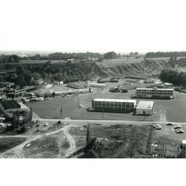 Riddet Building and Colombo Hall, 2 February 1968