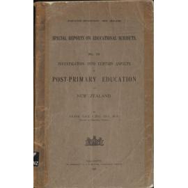 Investigation into certain aspects of post-primary education in New Zealand